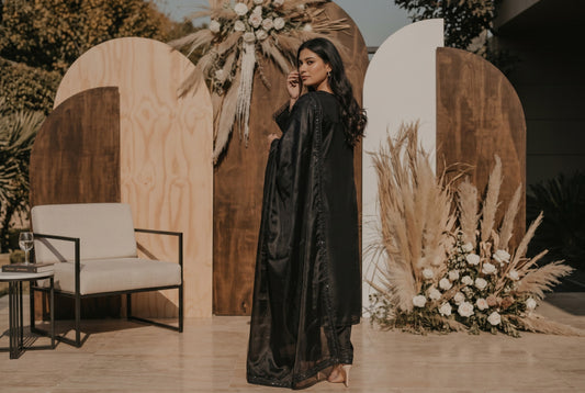 Elegant Sheesha Silk Sequin Embroidered Suit